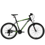 Kalnu velosipēds Bisan MTX7050 VB Matt Black/Green (Rata izmērs: 27.5 Rāmja izmērs: 19)