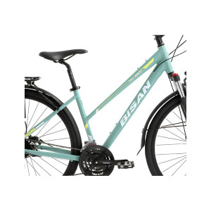 Tūrisma velosipēds Bisan 28 TRX8300 City Lady (PR10010473) g.zaļš/dzeltens (18)