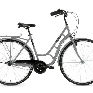 Pilsētas velosipēds Bisan Ambiance Grey/Black (Rata izmērs: 28 Rāmja izmērs: 20)