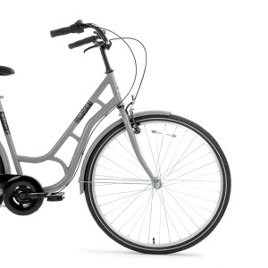 Pilsētas velosipēds Bisan Ambiance Grey/Black (Rata izmērs: 28 Rāmja izmērs: 20)