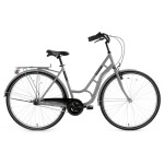 Pilsētas velosipēds Bisan Ambiance Grey/Black (Rata izmērs: 28 Rāmja izmērs: 20)