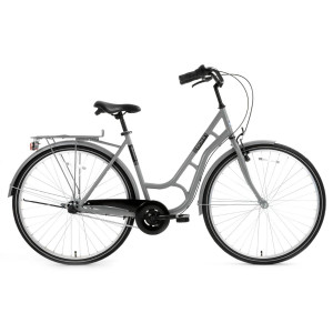 Pilsētas velosipēds Bisan Ambiance Grey/Black (Rata izmērs: 28 Rāmja izmērs: 20)