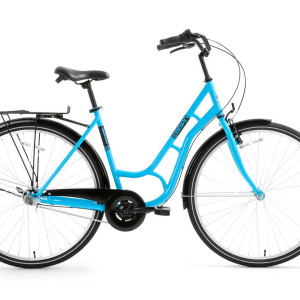 Pilsētas velosipēds Bisan Ambiance Blue/Black (Rata izmērs: 28 Rāmja izmērs: 20)