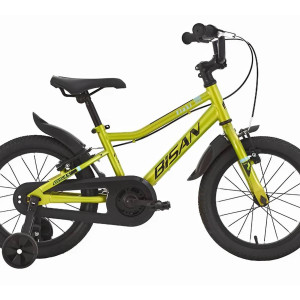 Bērnu velosipēds Bisan Floki V Green/Black (Rata izmērs: 16 Rāmja izmērs: 10)