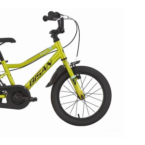 Bērnu velosipēds Bisan Floki V Green/Black (Rata izmērs: 16 Rāmja izmērs: 10)