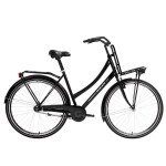 Pilsētas velosipēds Bisan Fluante C Glossy Black /Silver (Rata izmērs: 700C Rāmja izmērs: 20,5)