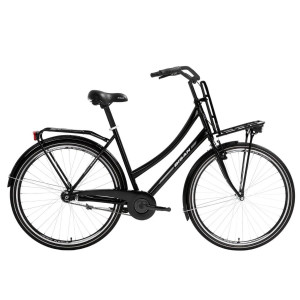 Pilsētas velosipēds Bisan Fluante C Glossy Black /Silver (Rata izmērs: 700C Rāmja izmērs: 20,5)