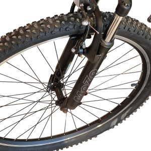 Kalnu velosipēds Bisan LEON V Matt Grey/Orange (Rata izmērs: 27.5 Rāmja izmērs: 19)