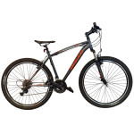 Kalnu velosipēds Bisan LEON V Matt Grey/Orange (Rata izmērs: 27.5 Rāmja izmērs: 19)