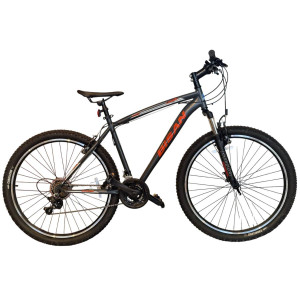 Kalnu velosipēds Bisan LEON V Matt Grey/Orange (Rata izmērs: 27.5 Rāmja izmērs: 19)