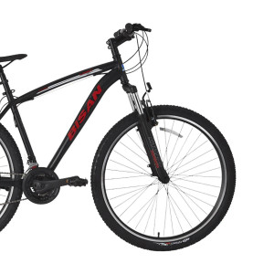 Kalnu velosipēds Bisan LEON V Matt Black/Red (Rata izmērs: 29 Rāmja izmērs: 19)