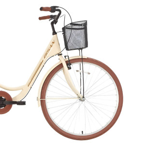 Pilsētas velosipēds Bisan SORRENTO Cream/Gold (Rata izmērs: 28 Rāmja izmērs: 17)