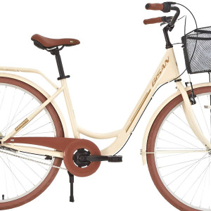 Pilsētas velosipēds Bisan SORRENTO Cream/Gold (Rata izmērs: 28 Rāmja izmērs: 17)