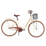 Pilsētas velosipēds Bisan SORRENTO Cream/Gold (Rata izmērs: 28 Rāmja izmērs: 17)