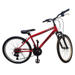 Pusaudžu velosipēds Champions 24 Tempo (TMP.2401) melns/sarkans
