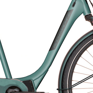 Elektriskais velosipēds Rock Machine 28 Cityride e100SD (I) zaļš matēts (L)