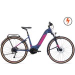 Elektriskais velosipēds Rock Machine 29 Crossride e500B Lady zils/rozā (M)