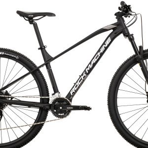 Viriešu kalnu velosipēds Rock Machine Manhattan 90-29 (III) melns/pelēks (Rata izmērs: 29 Rāmja izmērs: L)