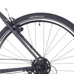 Kalnu velosipēds Rock Machine Rokk 30 Matte Black (Rata izmērs: 28,  Rāmja izmērs: M)