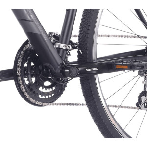 Kalnu velosipēds Rock Machine Rokk 30 Matte Black (Rata izmērs: 28,  Rāmja izmērs: M)