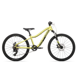 Pusaudžu velosipēds Rock Machine Storm Jr. 24 Sulfur Yellow (Rata izmērs: 24 Rāmja izmērs: 12)