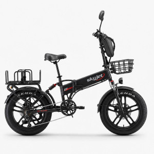 Saliekamais elektriskais velosipēds Skyjet GTIII PRO PLUS Black