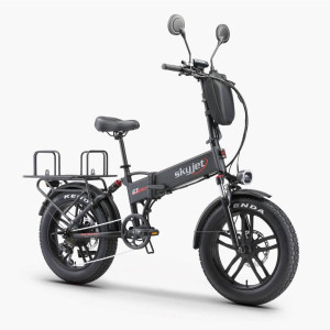 Saliekamais elektriskais velosipēds Skyjet GTIII PRO PLUS Black