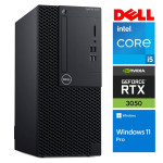 DELL 3070 Tower i5-8500 16GB 128SSD M.2 NVME RTX3050 6GB WIN11Pro