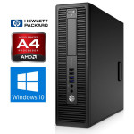 HP 705 G1 SFF A4-7300B 8GB 256GB SSD + 250GB SSD DVD WIN10Pro