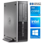 HP 8100 Elite SFF i5-650 8GB 256SSD+160GB HDD DVD WIN10Pro