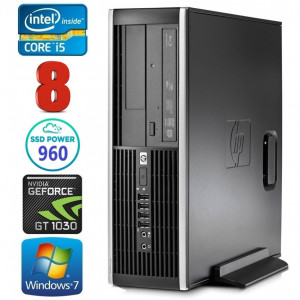 HP 8100 Elite SFF i5-750 8GB 960SSD GT1030 2GB DVD WIN7Pro
