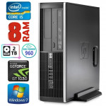 HP 8100 Elite SFF i5-750 8GB 960SSD+2TB GT1030 2GB DVD WIN7Pro