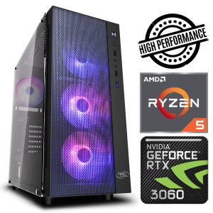 INTOP Ryzen 5 3600 16GB 480SSD M.2 NVME RTX4060 8GB no-OS