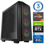 INTOP AQUA Ryzen 5 7600X 32GB DDR5 2TB SSD M.2 NVME RTX3050 6GB WIN11