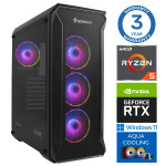 INTOP AQUA Ryzen 5 7600X 32GB DDR5 1TB SSD M.2 NVME RTX4070 12GB WIN11