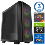 INTOP AQUA Ryzen 5 7600X 32GB DDR5 1TB SSD M.2 NVME RTX3050 6GB no-OS