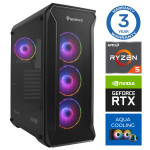 INTOP AQUA Ryzen 5 7600X 64GB DDR5 2TB SSD M.2 NVME RTX5070 12GB no-OS