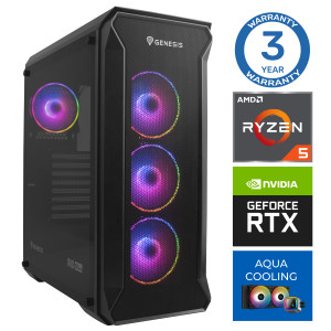 INTOP AQUA Ryzen 5 7600X 16GB DDR5 500SSD M.2 NVME+2TB RTX4070 12GB no-OS