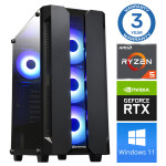 INTOP Ryzen 5 5500 32GB 1TB SSD M.2 NVME+2TB RTX3060 12GB WIN11