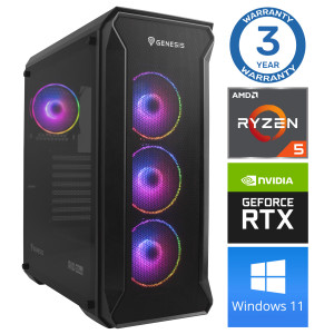 INTOP Ryzen 5 5500 32GB 1TB SSD M.2 NVME+2TB RTX4060Ti 8GB WIN11Pro