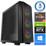 INTOP Ryzen 5 3600 32GB 240SSD M.2 NVME+2TB RTX4060Ti 8GB WIN11