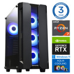 INTOP AQUA Ryzen 7 7700X 16GB DDR5 2TB SSD M.2 NVME+2TB RTX4060 8GB WIN11Pro