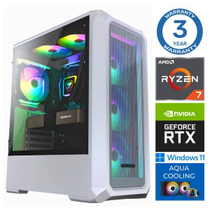 INTOP AQUA Ryzen 7 8700F 16GB DDR5 1TB SSD M.2 NVME+2TB RTX4060Ti 8GB WIN11Pro