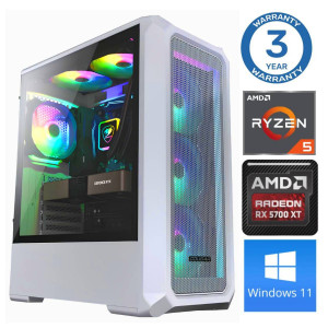 INTOP Ryzen 5 5500 64GB 1TB SSD M.2 NVME+2TB RX5700 XT 8GB WIN11