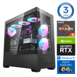 INTOP AQUA Ryzen 5 7600X 16GB DDR5 1TB SSD M.2 NVME RTX4070 SUPER 12GB WIN11
