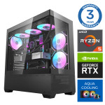 INTOP AQUA Ryzen 5 7600X 32GB DDR5 1TB SSD M.2 NVME+2TB RTX4060 8GB no-OS