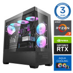 INTOP AQUA Ryzen 7 7800X3D 16GB DDR5 1TB SSD M.2 NVME+2TB RTX4060 8GB no-OS