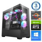 INTOP Ryzen 9 5900X 64GB DDR5 1TB SSD M.2 NVME+2TB RTX4070 12GB Win11