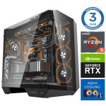 INTOP AQUA Ryzen 5 7600X 64GB DDR5 1TB SSD M.2 NVME+2TB RTX5070 12GB no-OS