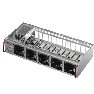 OCTOMINER X12 Ultra Mining Rig G3900 2.8GHz, 8GB, 60GB, 4200W / without video cards (Warranty 2 year)